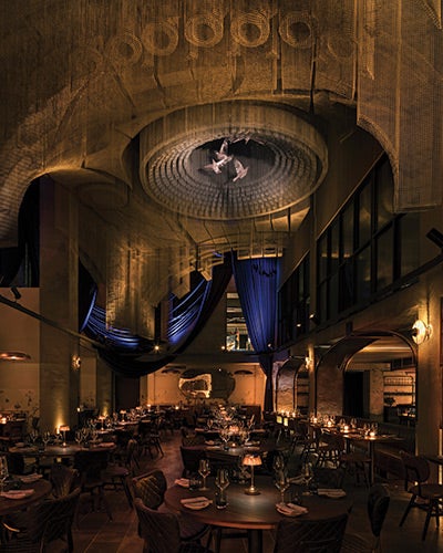 Interior of Cathedral Restaurant in New York