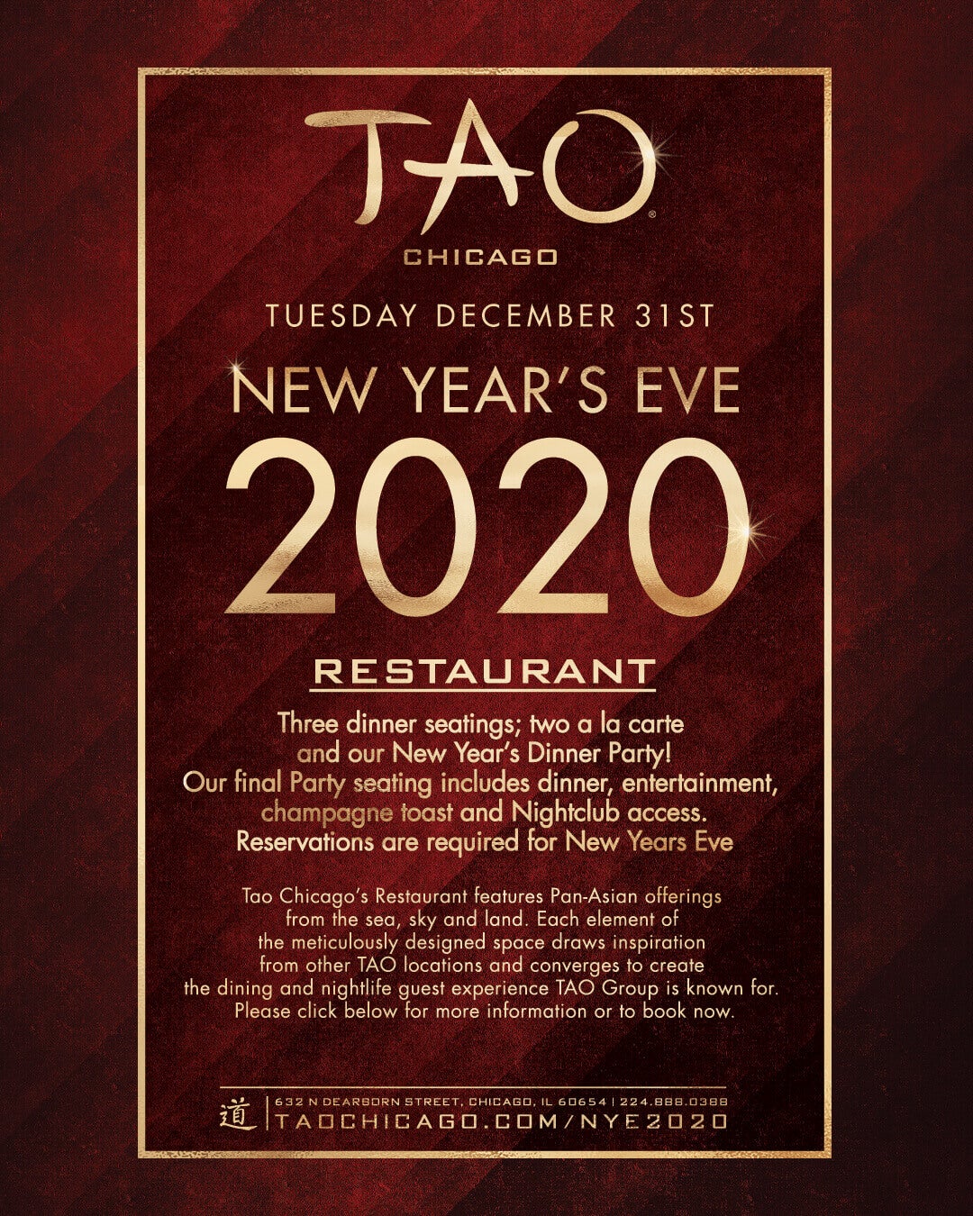 Tao Chicago Chicago Guest List & Table Bookings