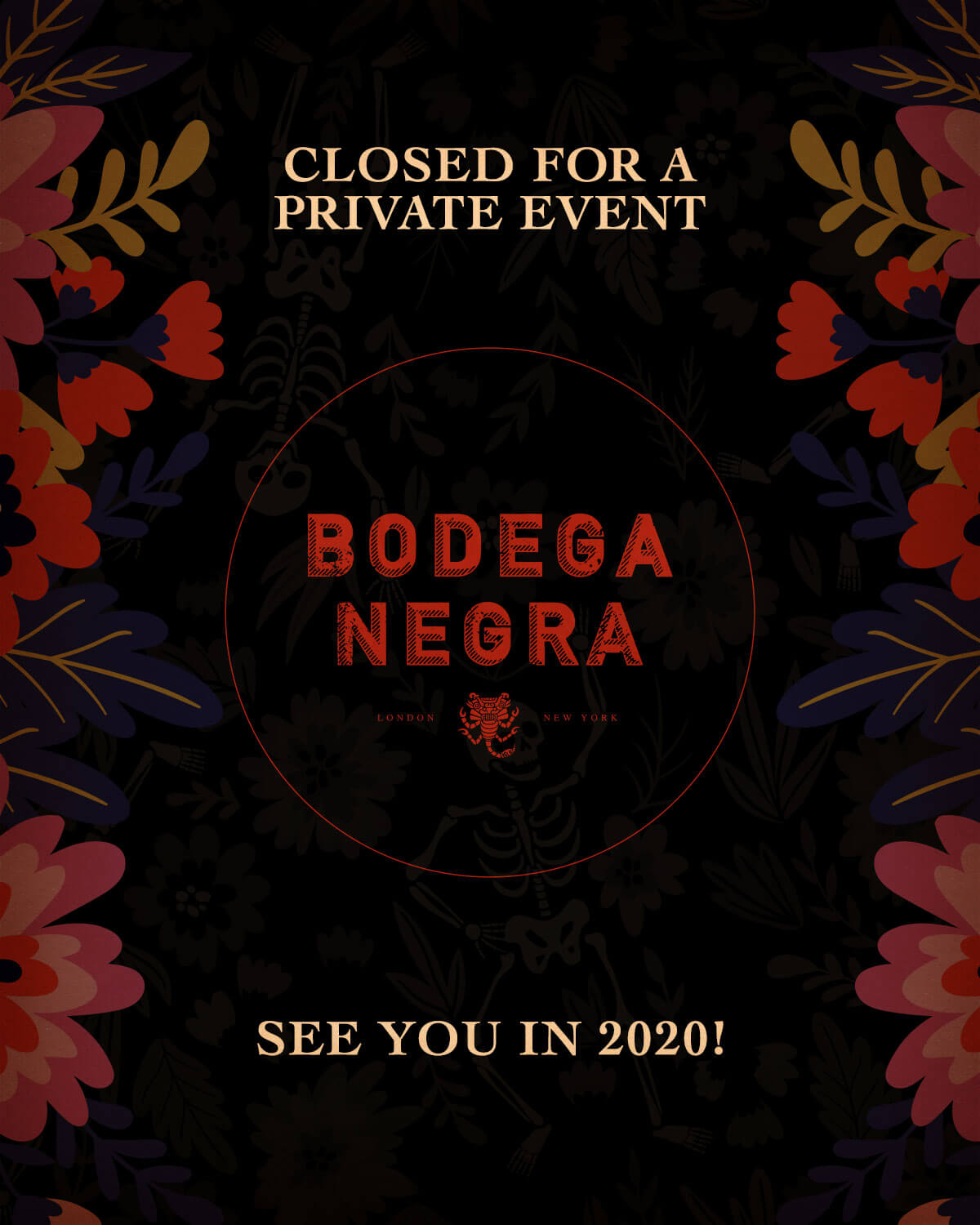 NYE 2020 - Bodega Negra - Tao Group Hospitality