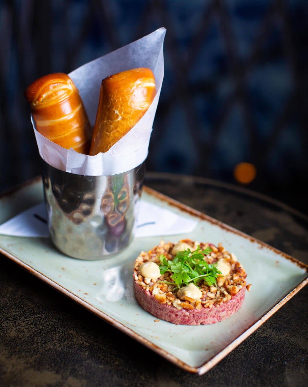 New York Pretzel Steak Tartare