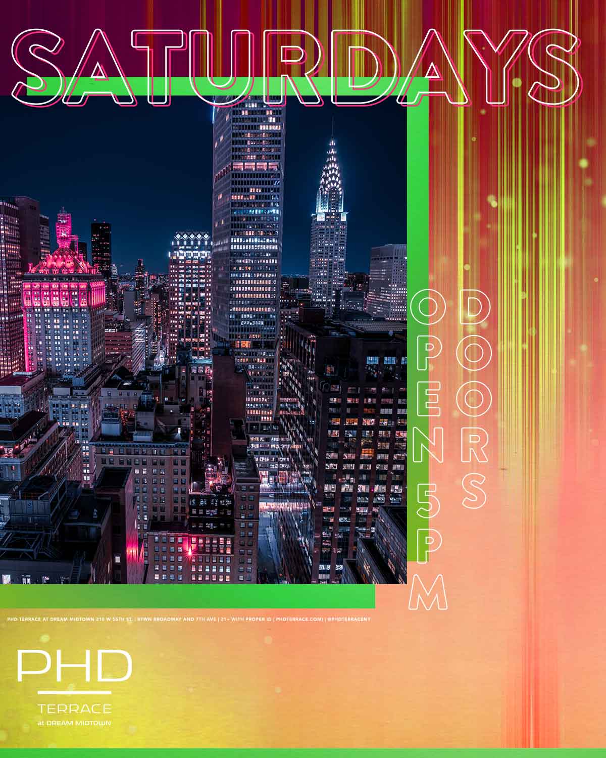 Saturdays PHD Terrace