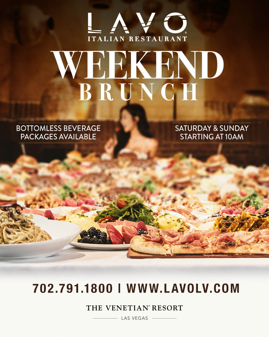 Lavo Endless Weekend Brunch at the palazzo las vegas