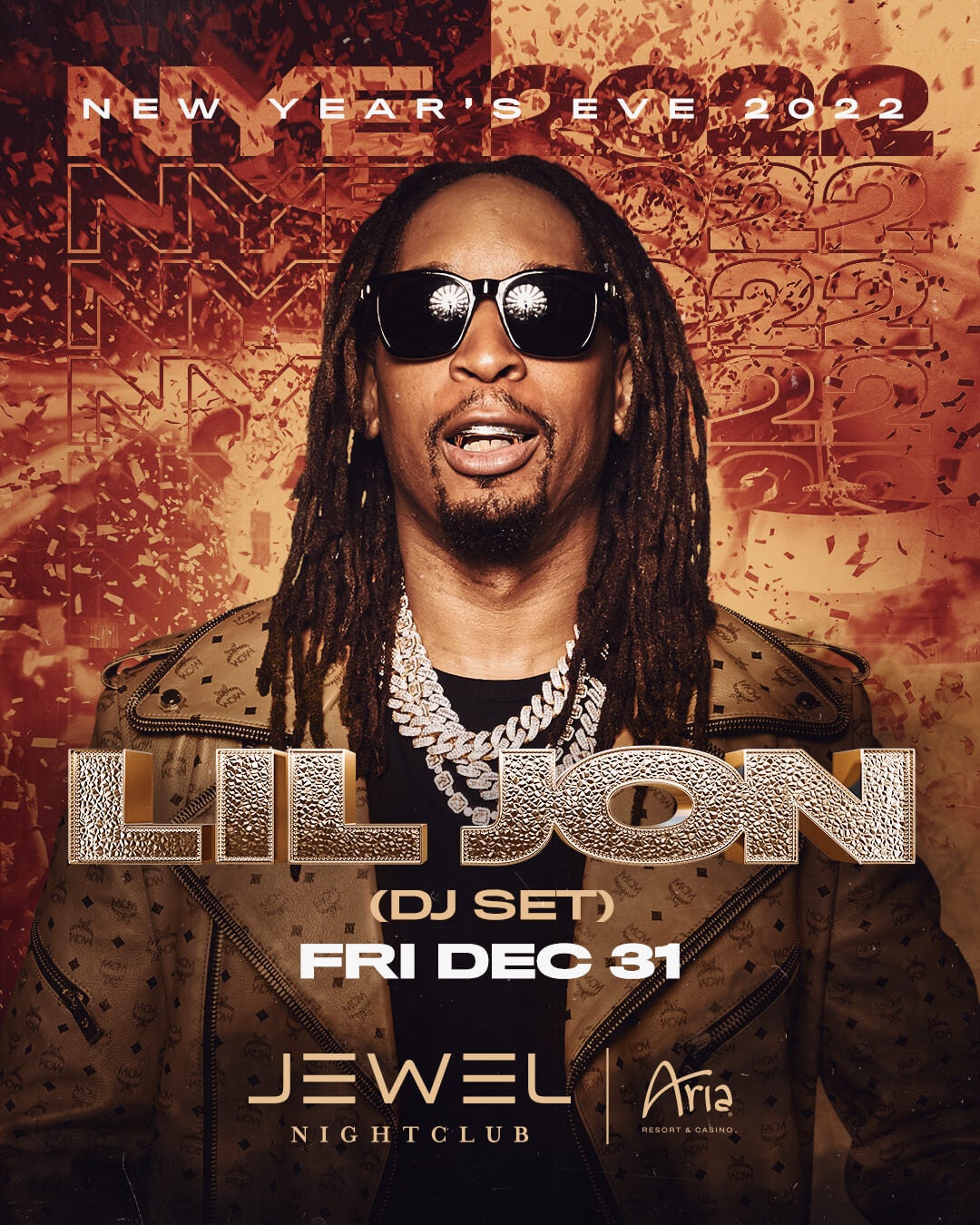 12/31/21 - Lil Jon (DJ Set) New Year's Eve - JEWEL Nightclub - Las Vegas -  Tao Group Hospitality