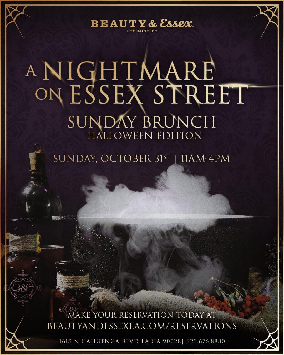 B&E Los Angeles Halloween Sunday Brunch