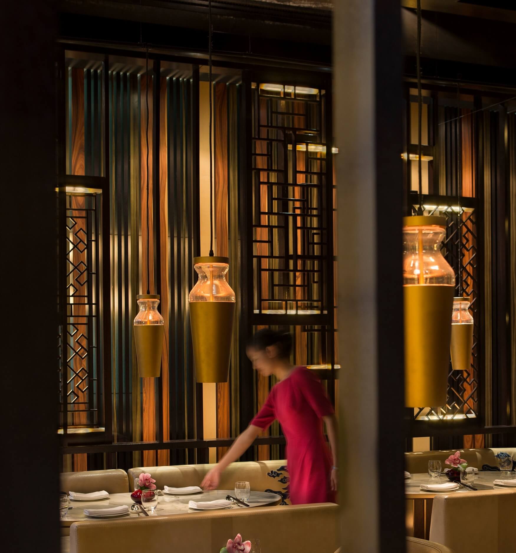 Server setting Table at Hakkasan