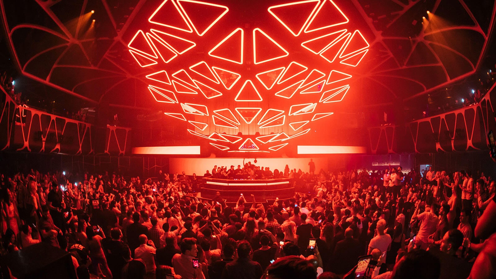 Hakkasan Grid with Nightclub Patrons