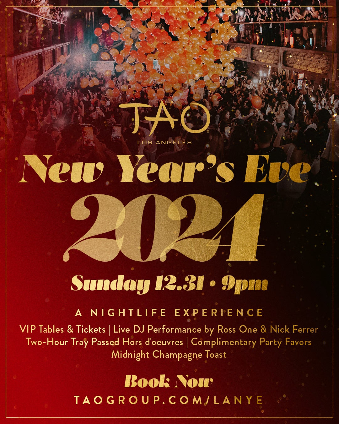 TAO Los Angeles New Year's Eve 2024