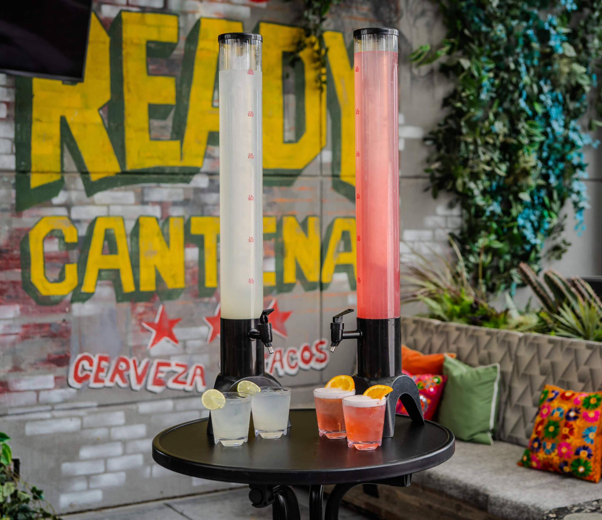cocktails at the ready cantina