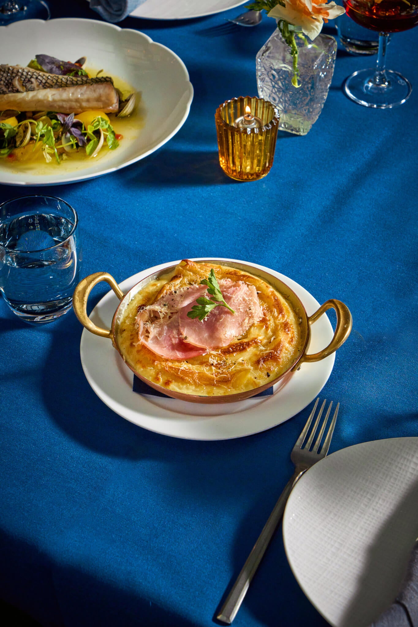 potato and ham
