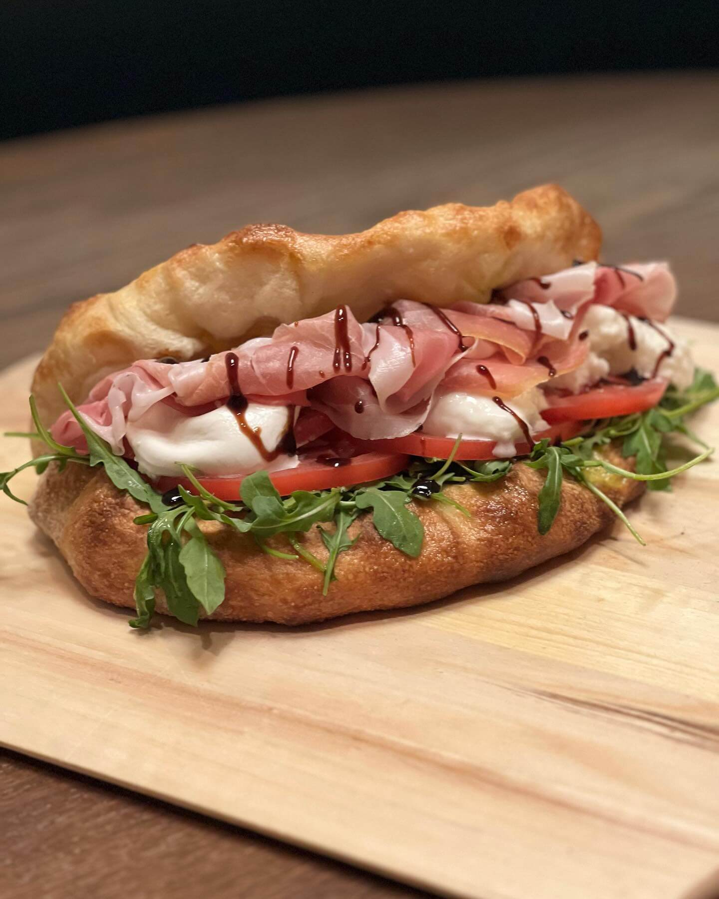 The Prosciutto Mozz Panuozzo