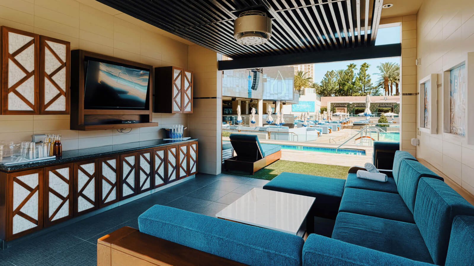 Interior of Bungalow at Wet Republic