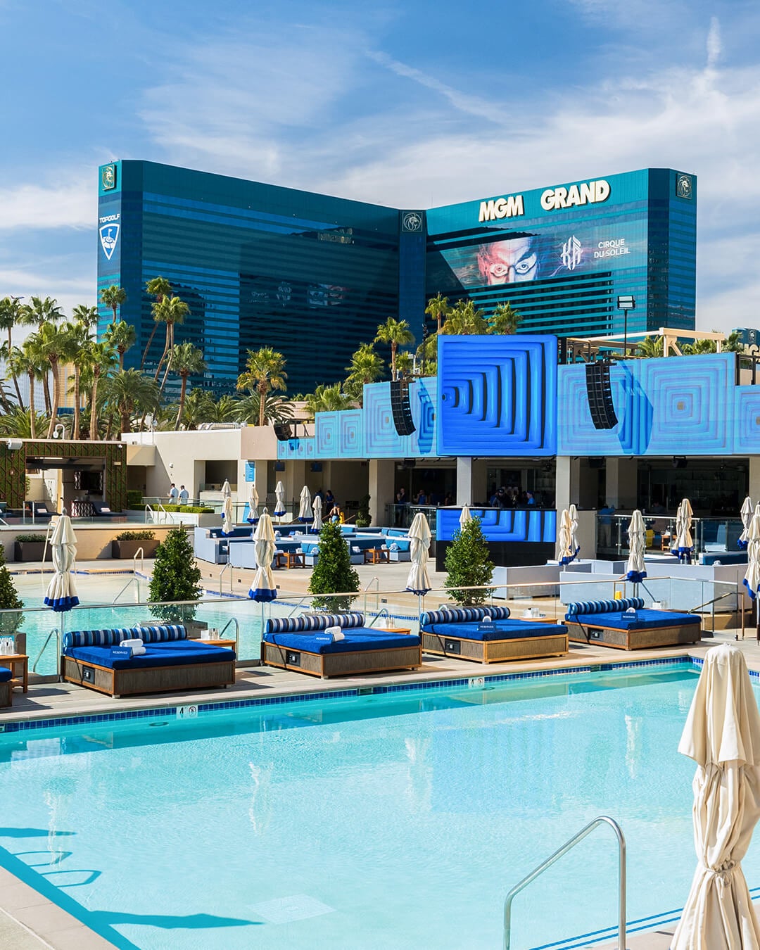 Daybeds and Pool at Wet Republic