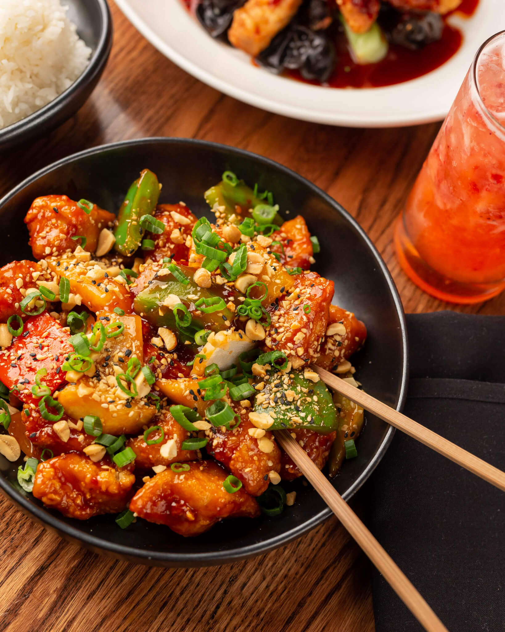 kung pao chicken for tao uptown lunch