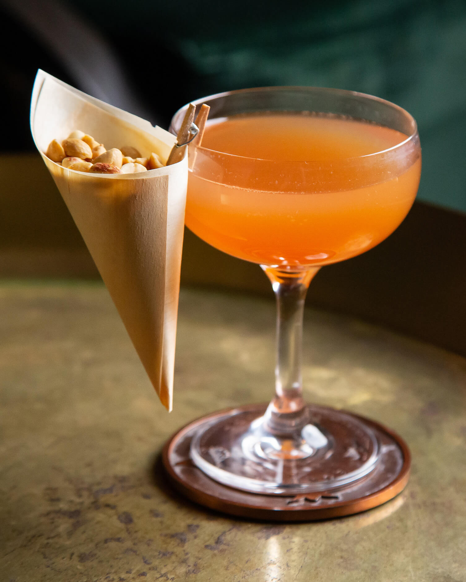 whisky rum cocktail with peanuts nyc