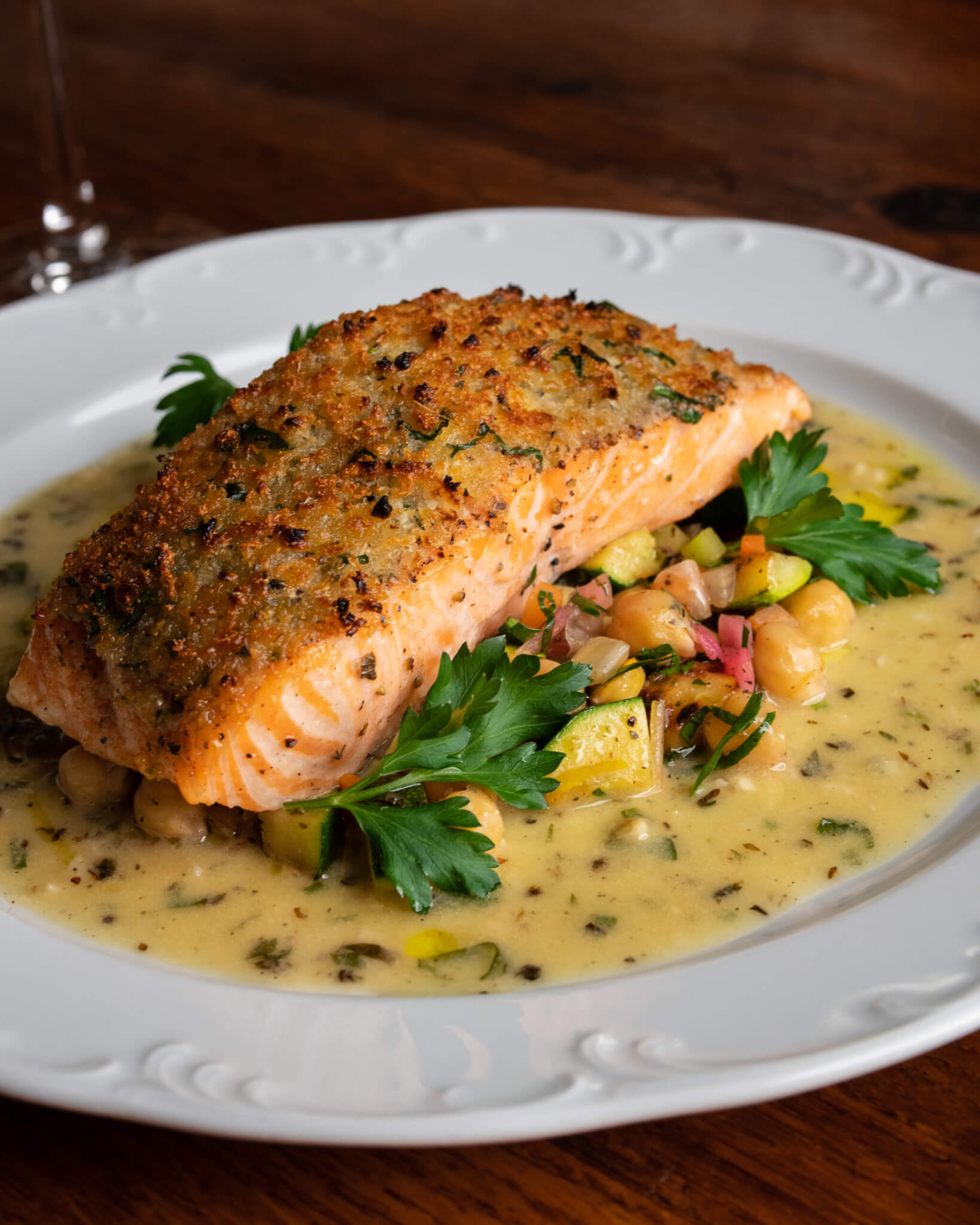 brick oven salmon