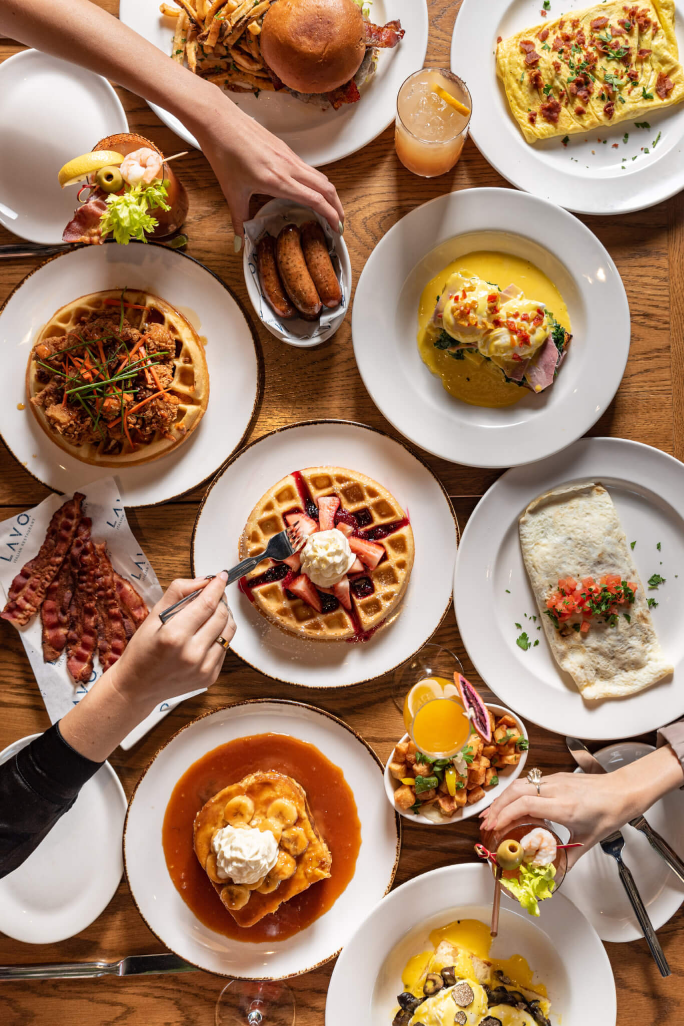brunch spread