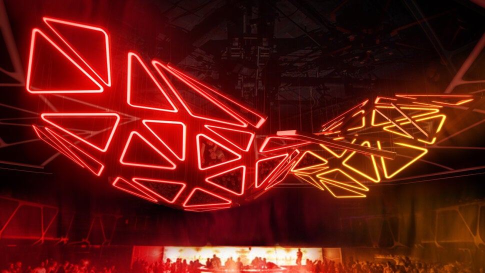 Hakkasan grid and crowd