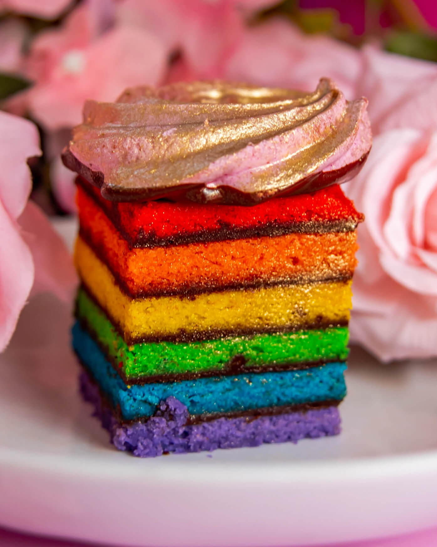 pride month rainbow cookie
