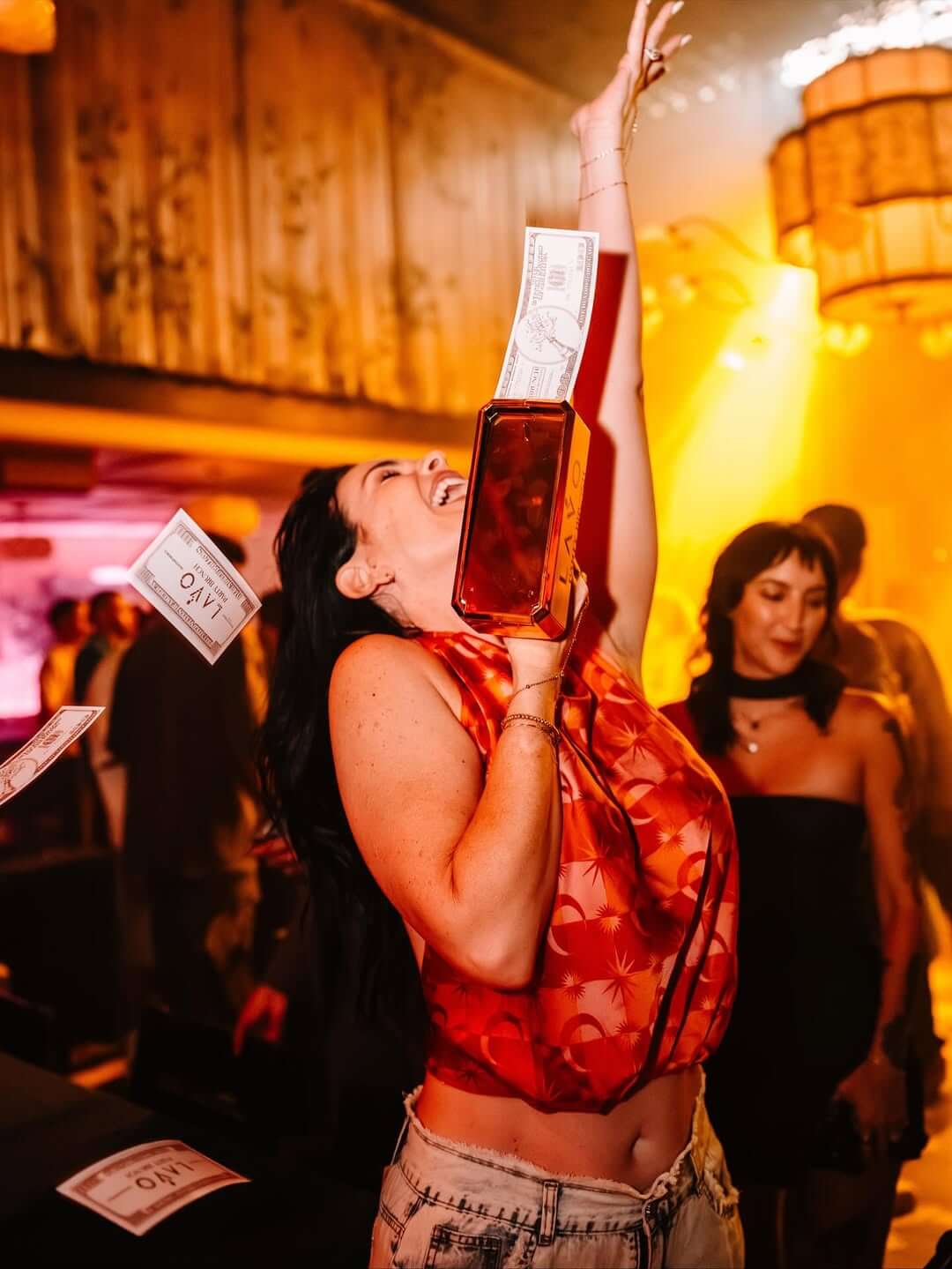 girl at party brunch