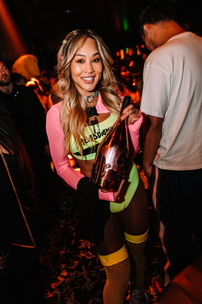 Cocktail Waitress with Champagne