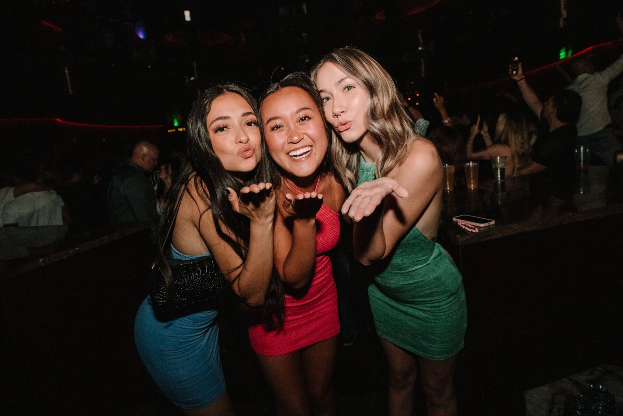 Girls Blowing Kisses