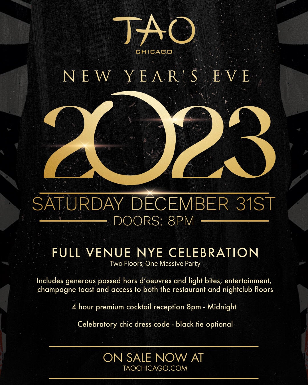 12/31/22 - New Years Eve - TAO Chicago - Tao Group Hospitality