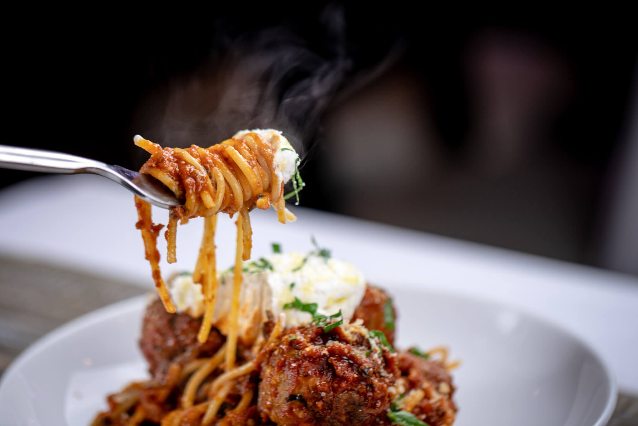 LAVO Italian restaurant Las Vegas - Spaghetti and Meatballs
