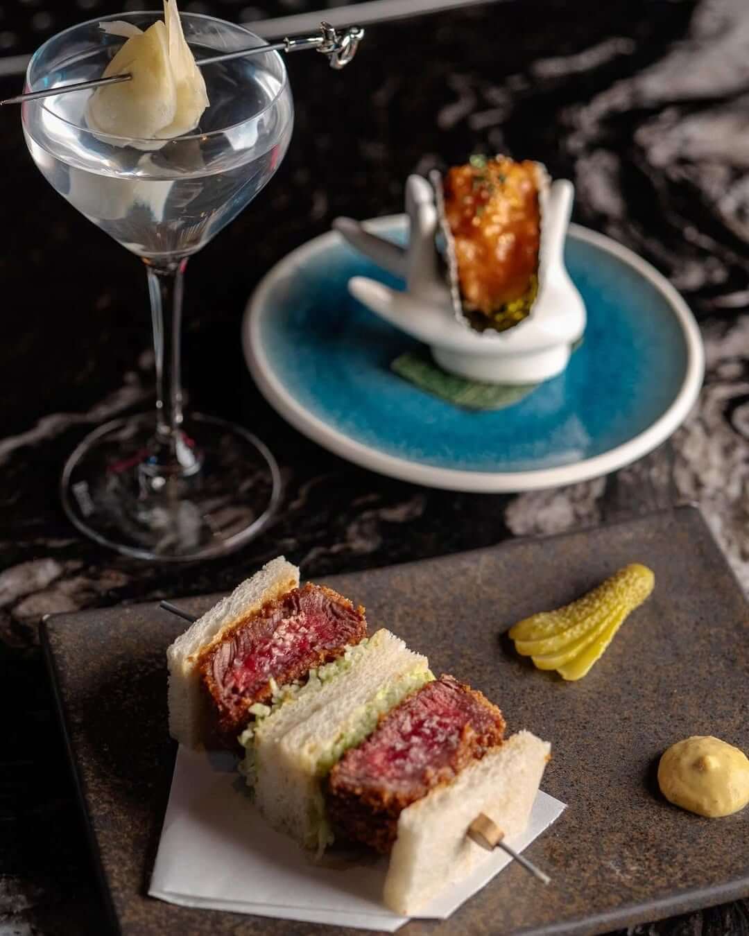 sando and cocktail