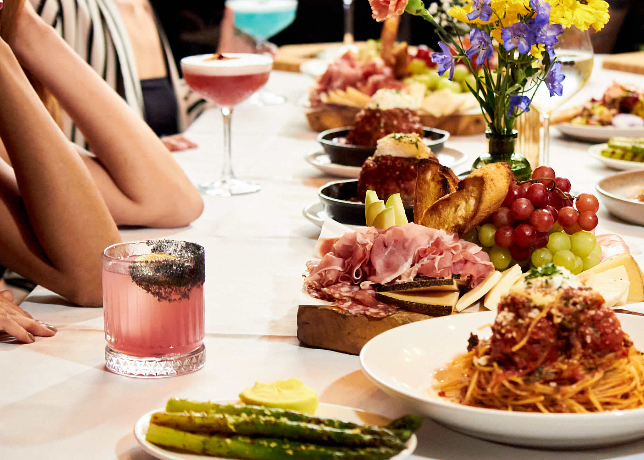LAVO Las Vegas - Women at bar with cocktails & charcuterie