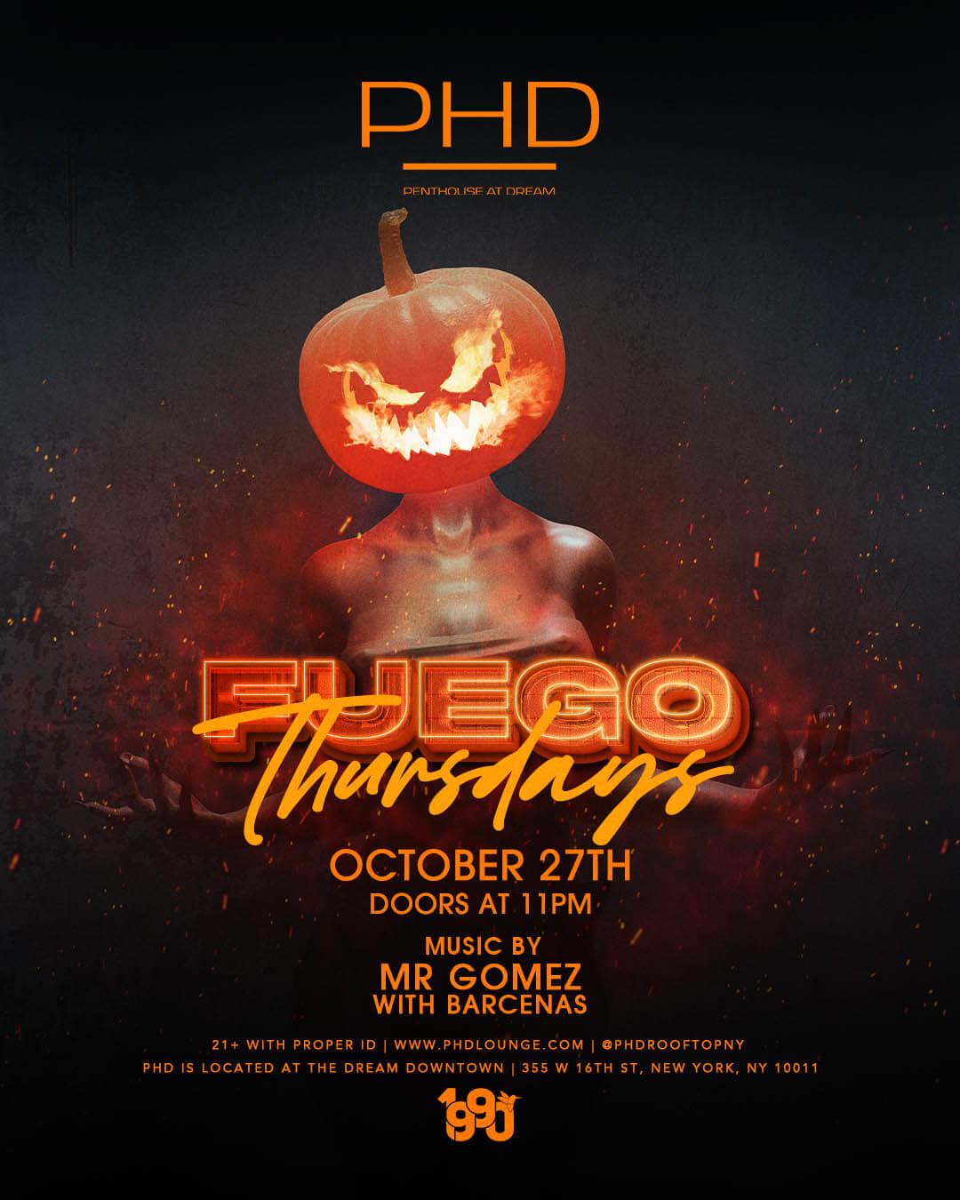 10/27/22 - Mr. Gomez - Fuego Thursdays - PHD Lounge New York - Tao