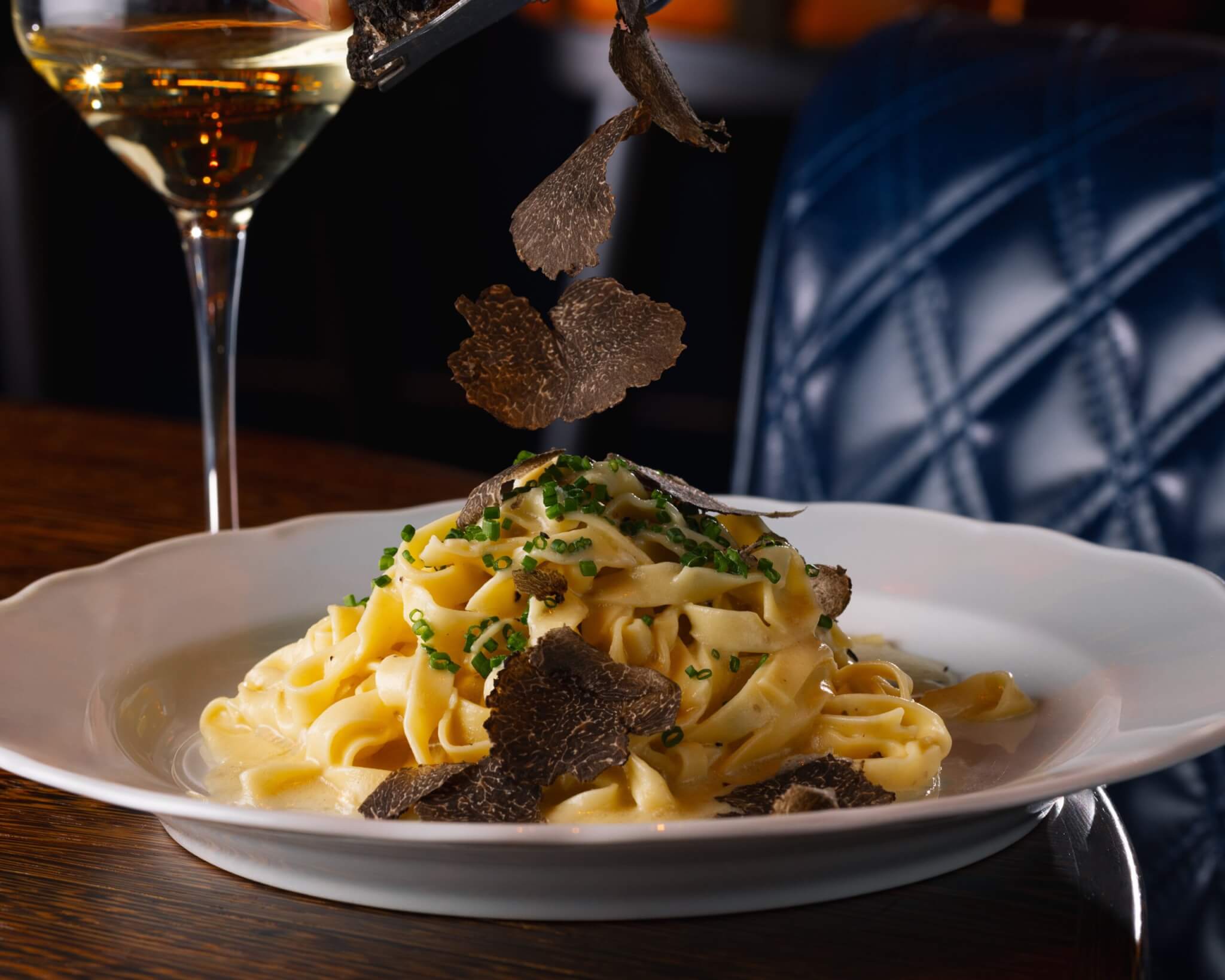 Black truffle fettucine