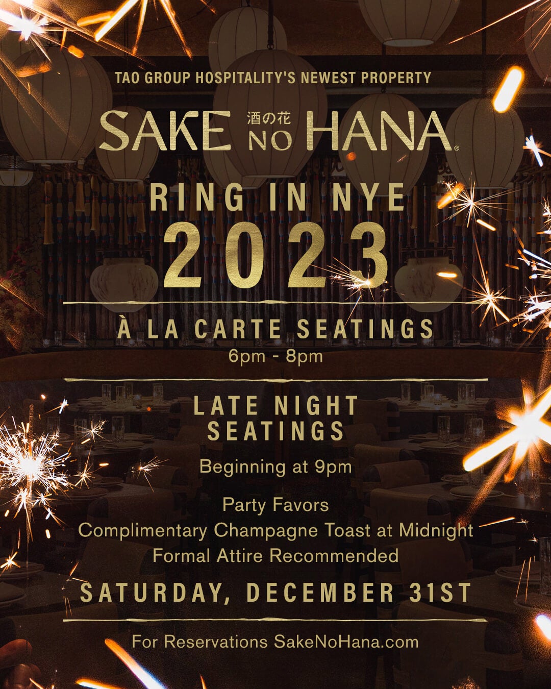 sake no hana new year's eve