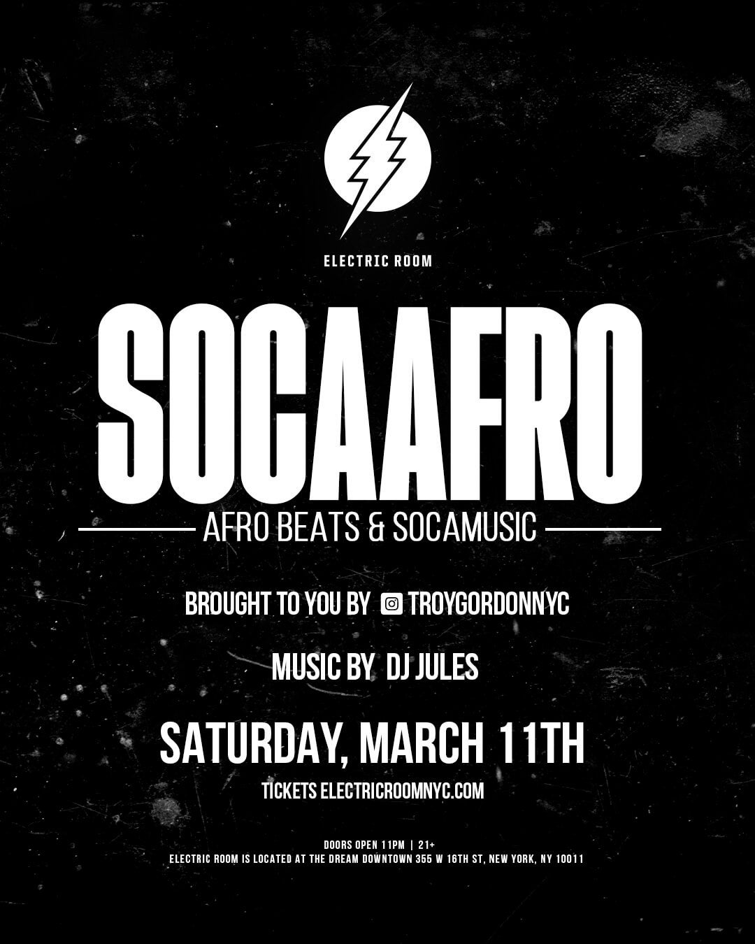 3/11/23 SocaAfro Electric Room New York Tao Group Hospitality