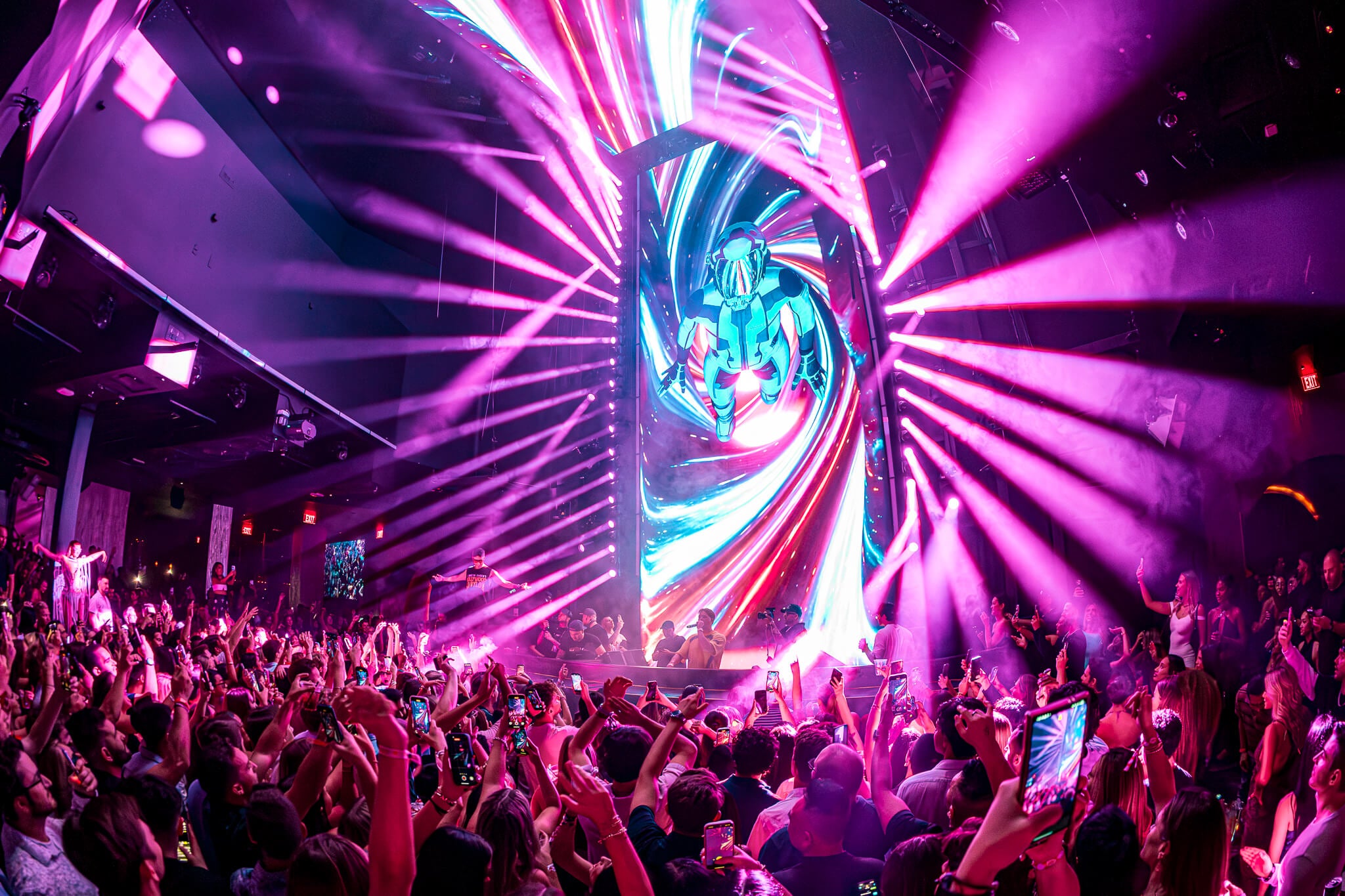 Marquee nightclub LED screen