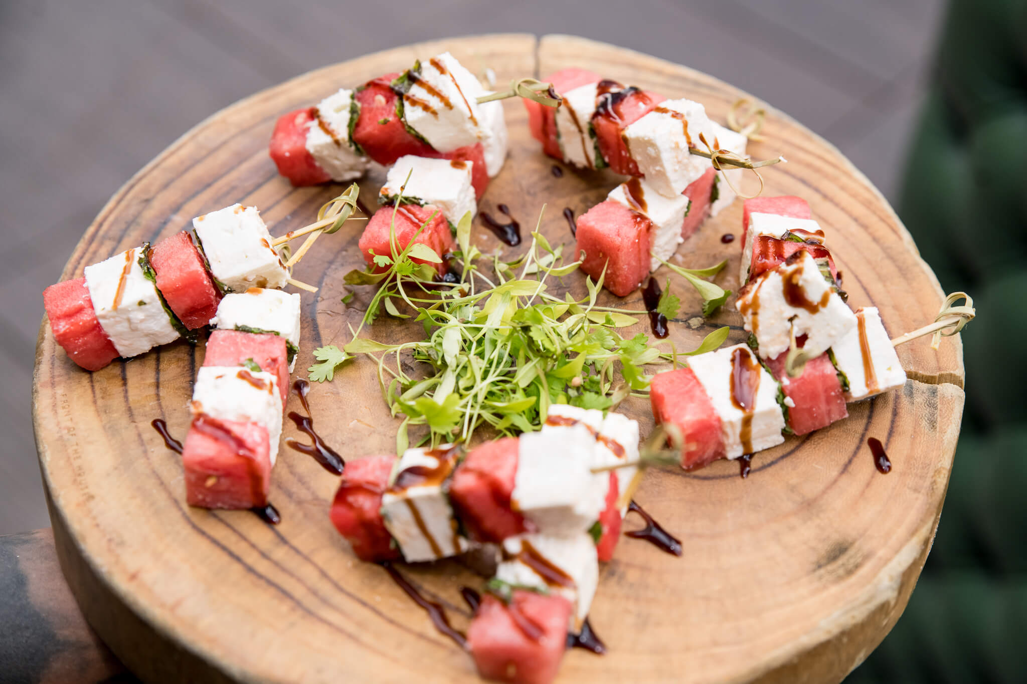 watermelon feta skewers
