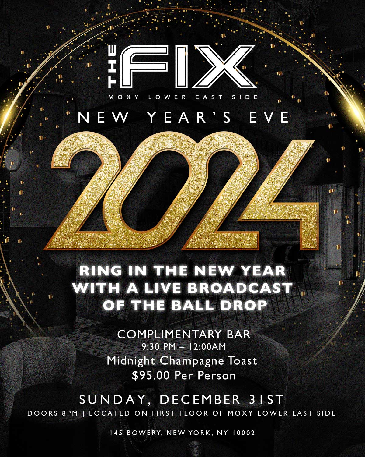 12/31/2023 New Year's Eve 2024 The Fix Tao Group Hospitality