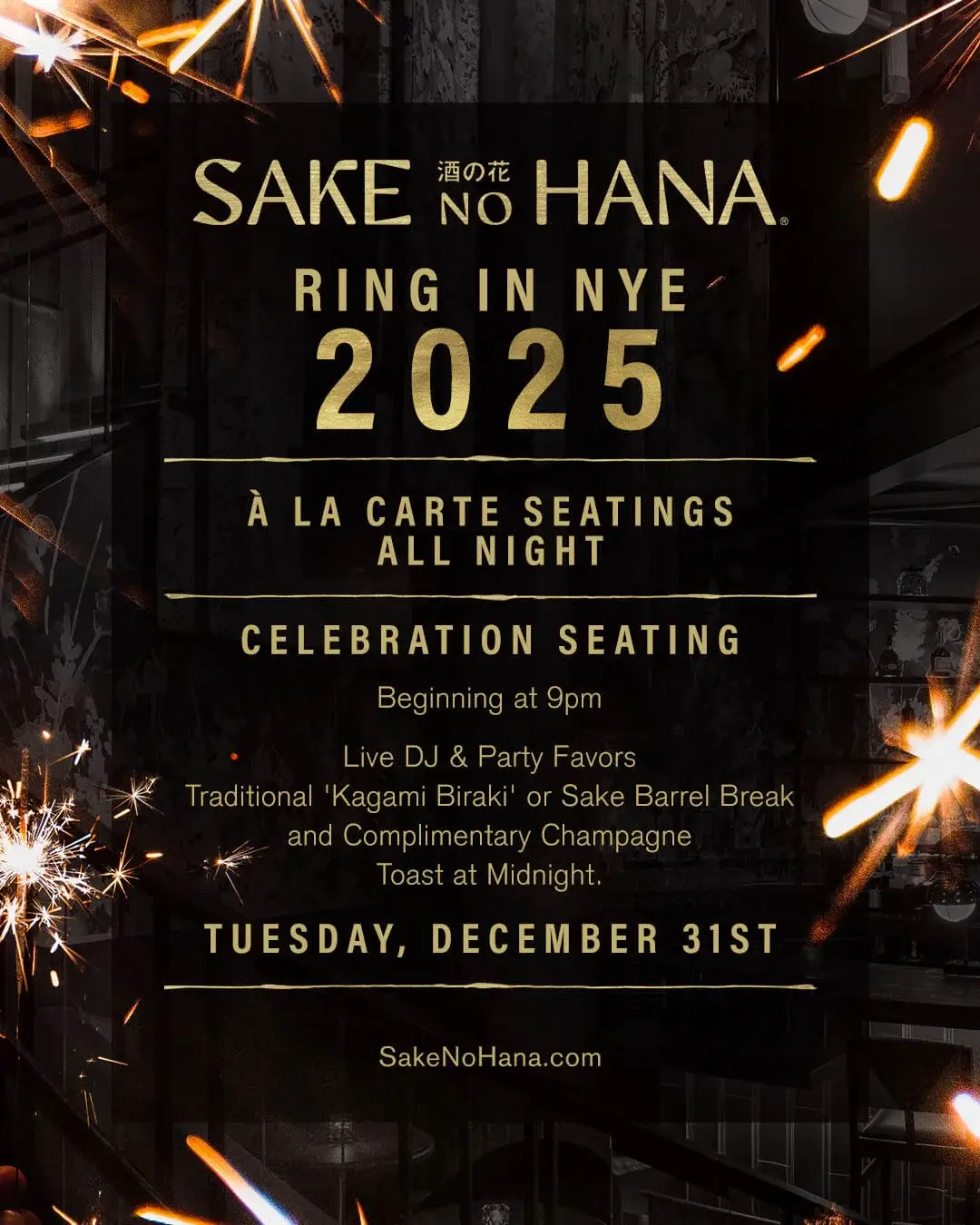 sake no Hana new years eve