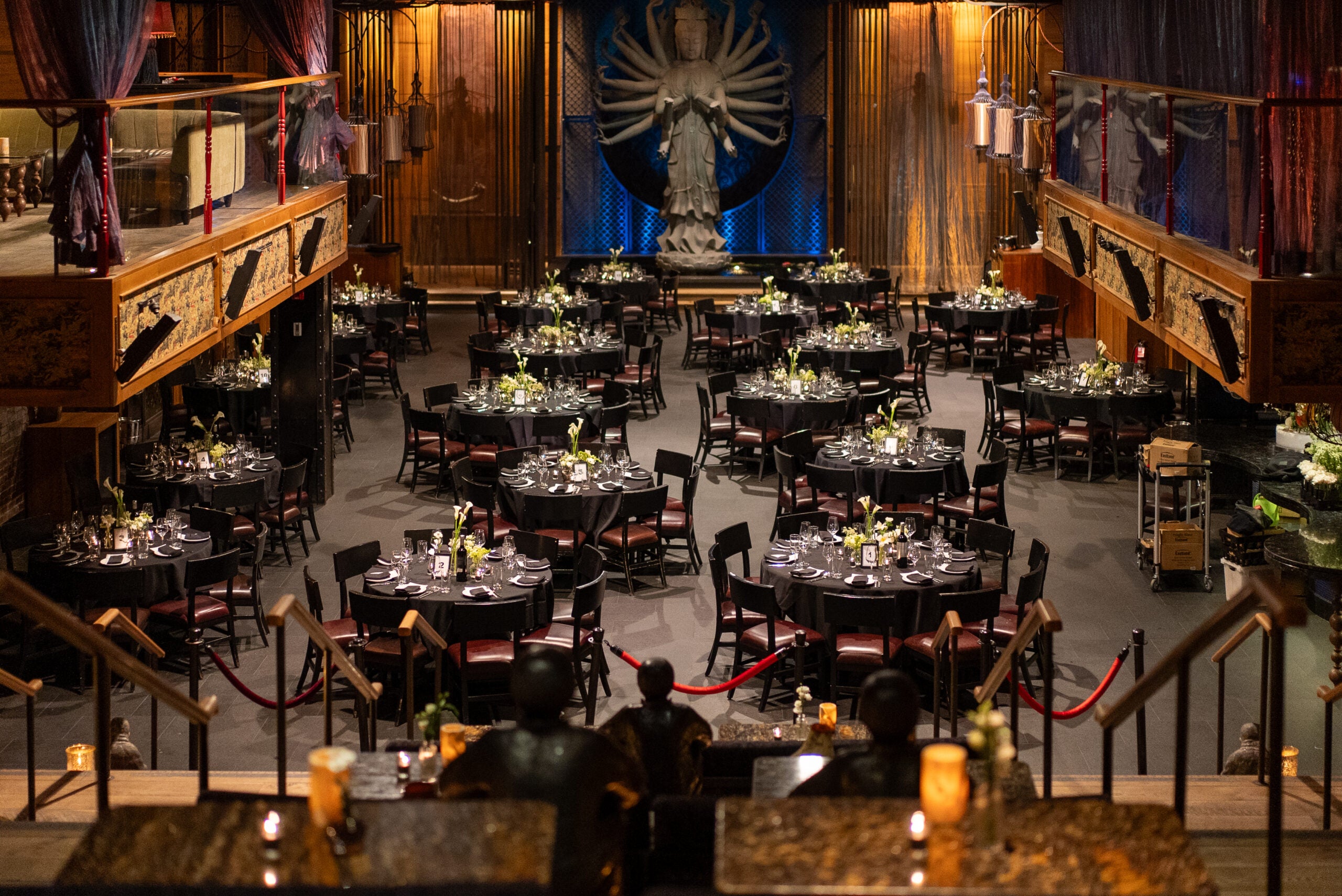 TAO Downtown Special Event Dining Setup