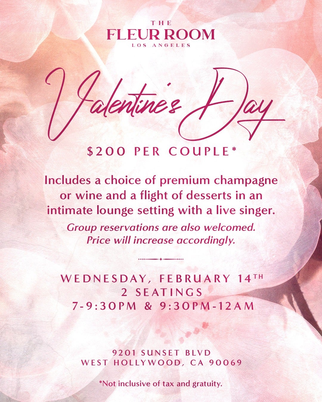 The Fleur Room Valentine's Day