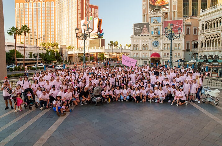 Breast Cancer Awareness walk with team members