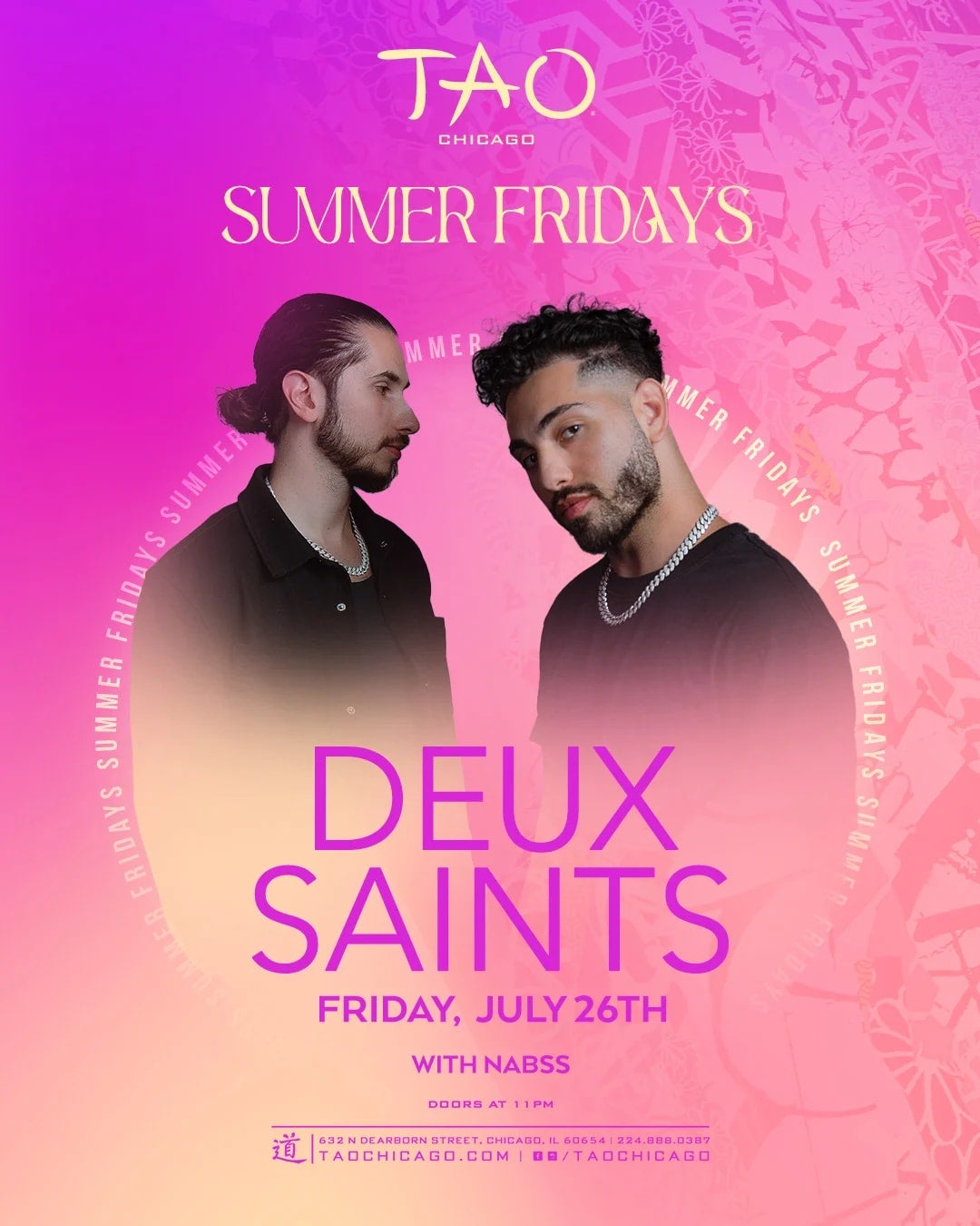 7/26/2024 – Deux Saints – TAO Nightclub