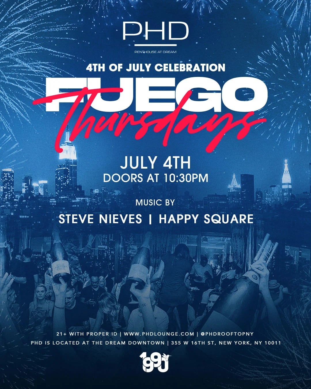 7/4/2024 – Fuego Thursdays | 4th of July Edition – PHD Lounge