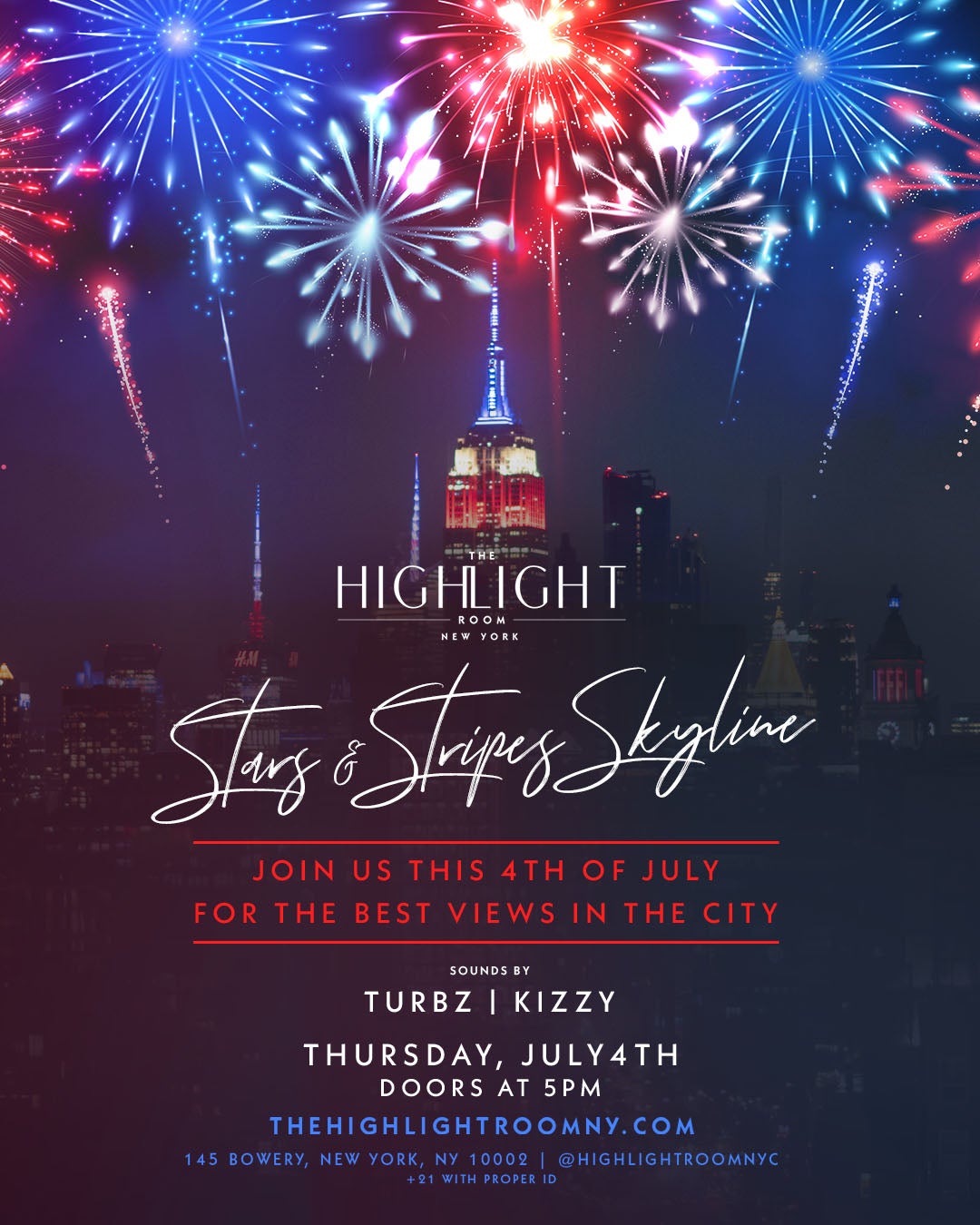 7/4/2024 – 4th Of July Celebration – The Highlight Room