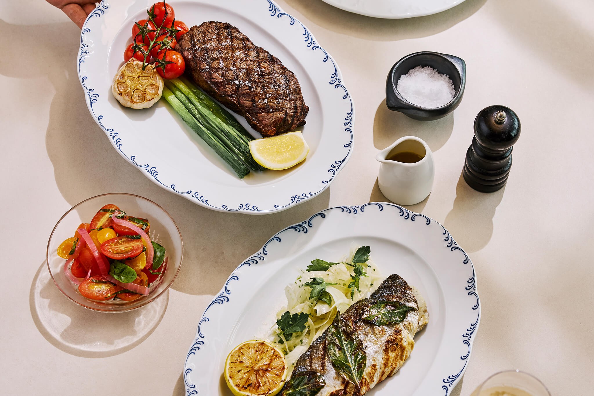 various dishes