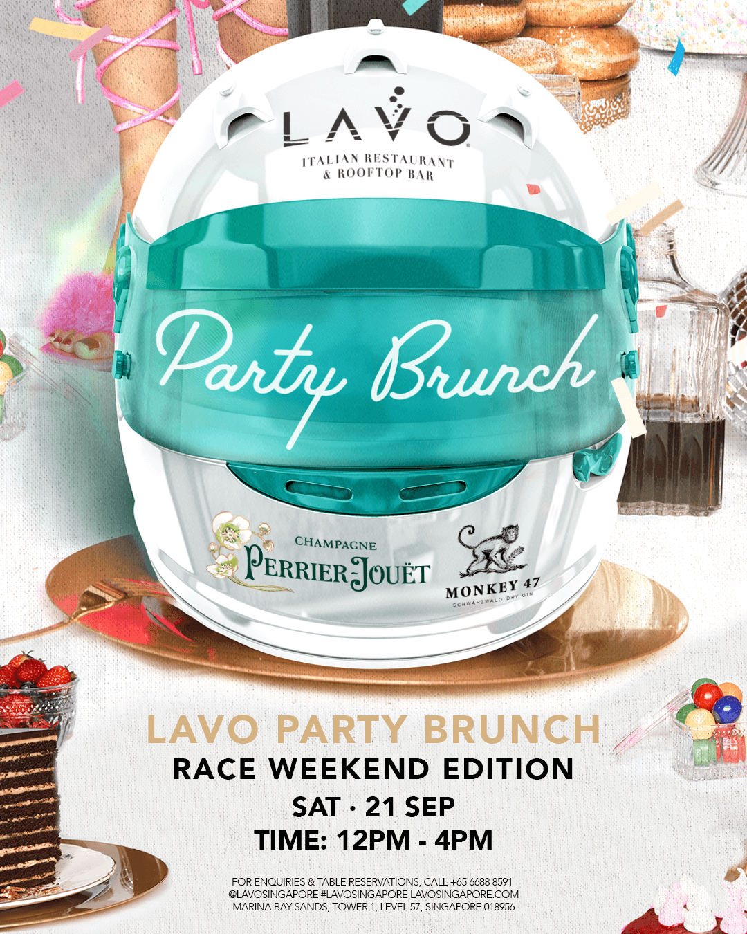 9/21/24 – LAVO Party Brunch Race Weekend – Singapore