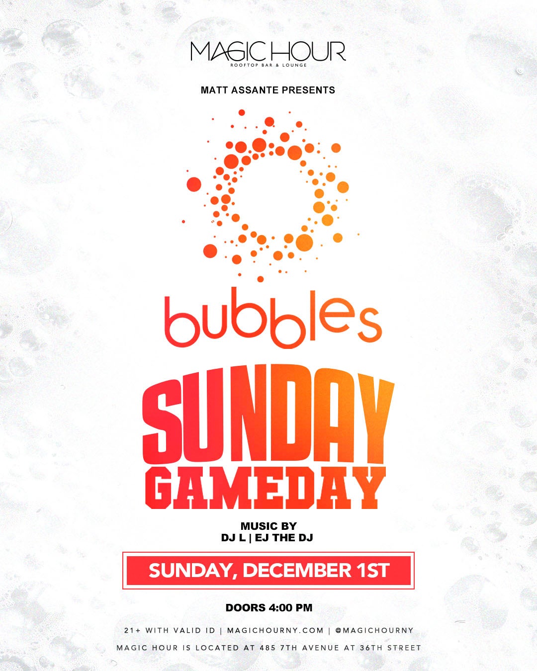 Artist Image - Sunday Bubbles - DJ L | EJ The DJ L
