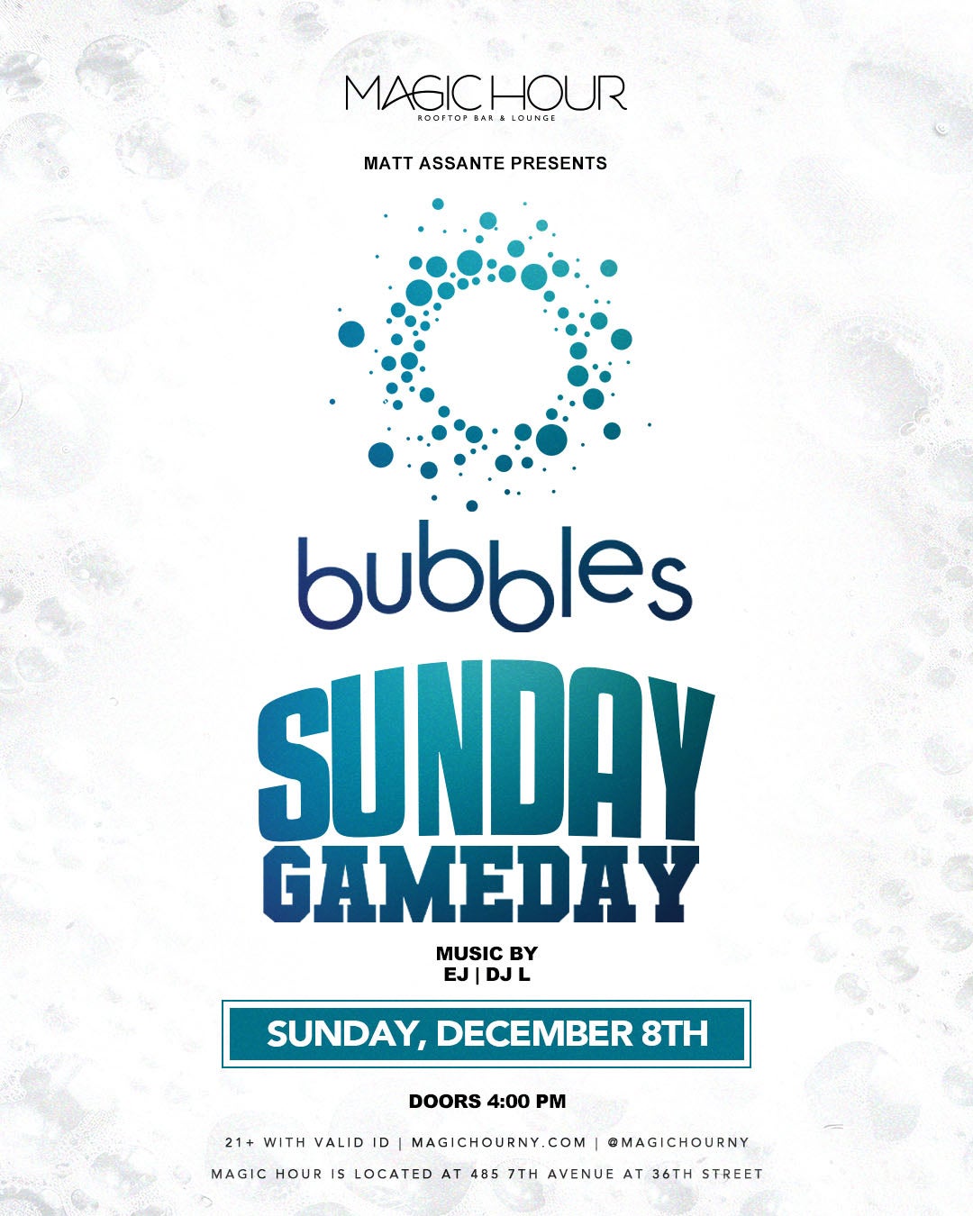 Artist Image - Sunday Bubbles - DJ L | EJ The DJ