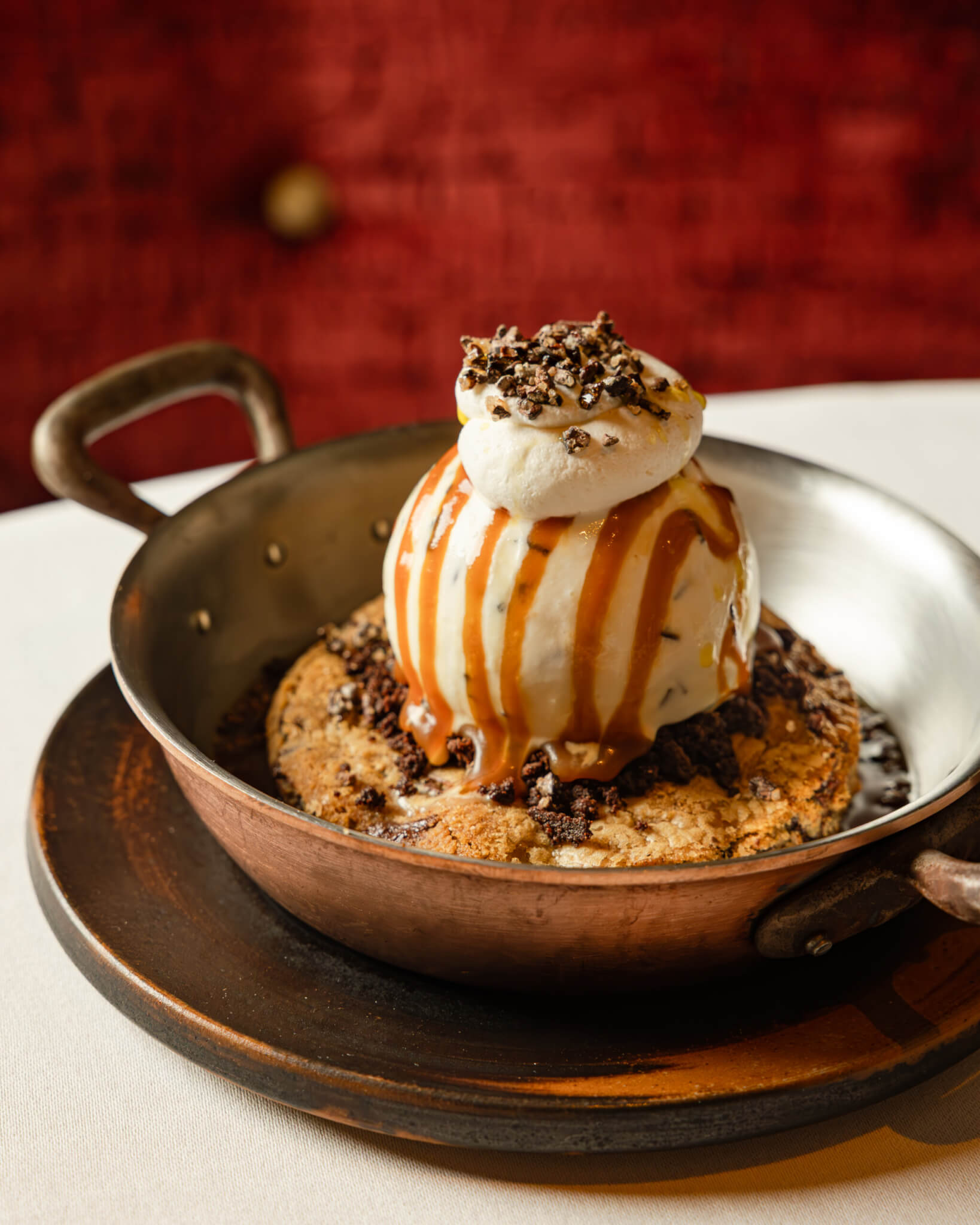 Cranberry and pear crisp dessert