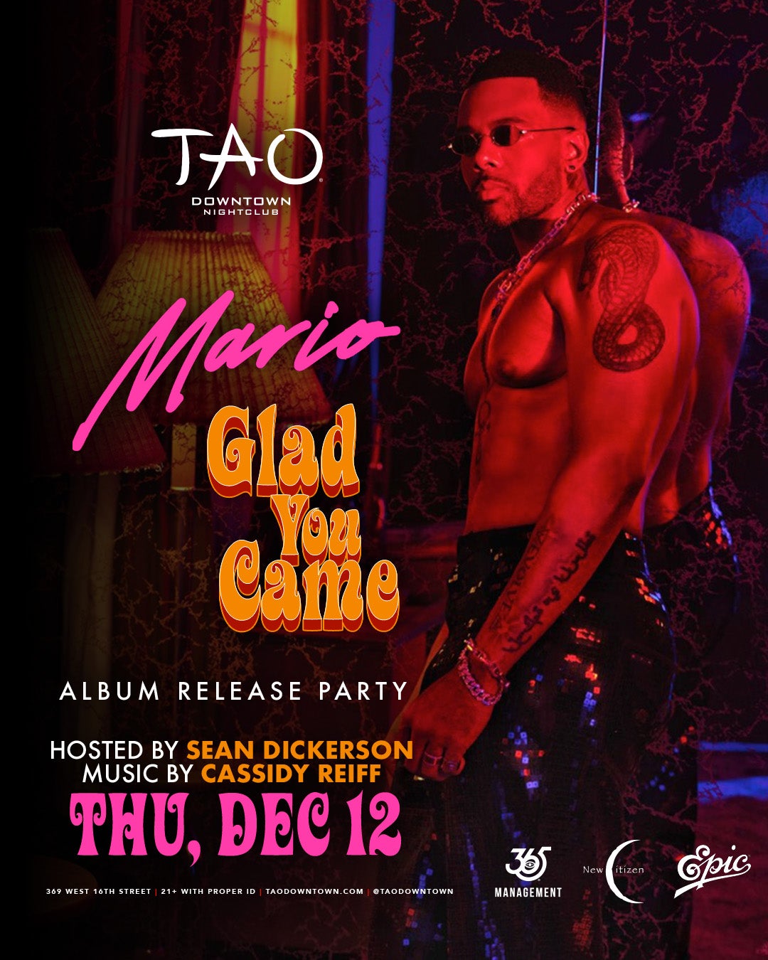Artist Image - Mario Album Release Party