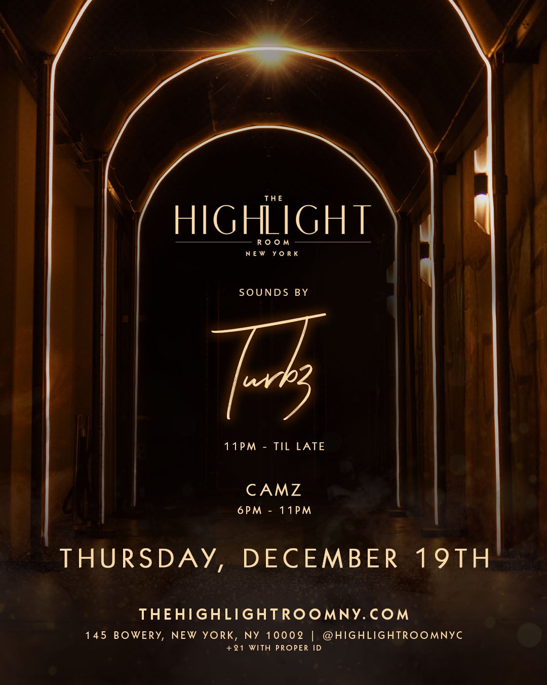 12/19/2024 – Turbz | Camz  – The Highlight Room
